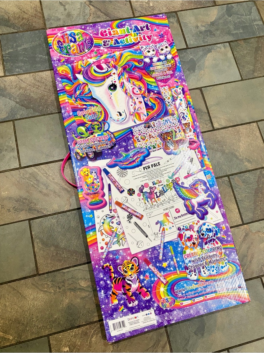 ✨ Lisa Frank Giant Art & Activity Set 🦄 100% FULLY INTACT! ✨ - Picture 10 of 10